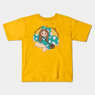 Winter girl Kids T-Shirt